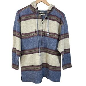 Vintage Wetlands Bugle Boy Men’s Hooded Henley Pullover